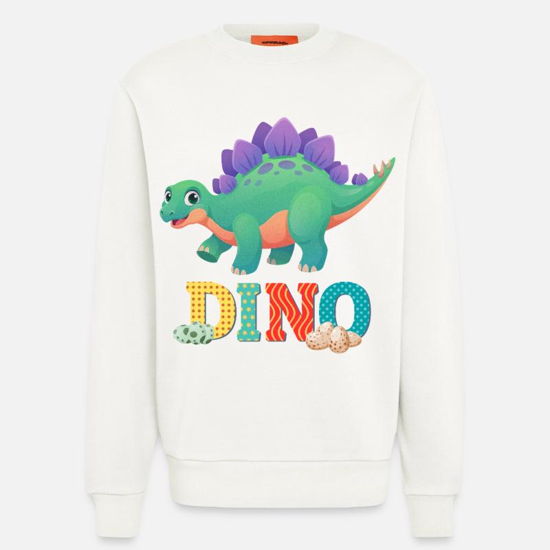 Dino - Sweatshirt - made by SPREAD  - OFF WHITE