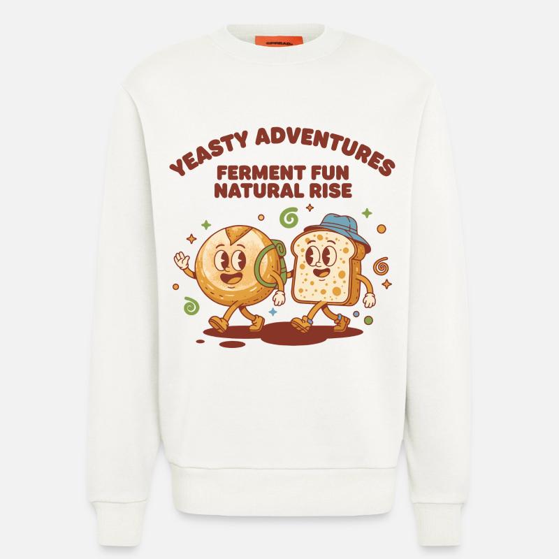 Sourdough Bread Baking Baker Sourdough Starter - Sweatshirt - made by SPREAD  - OFF WHITE
