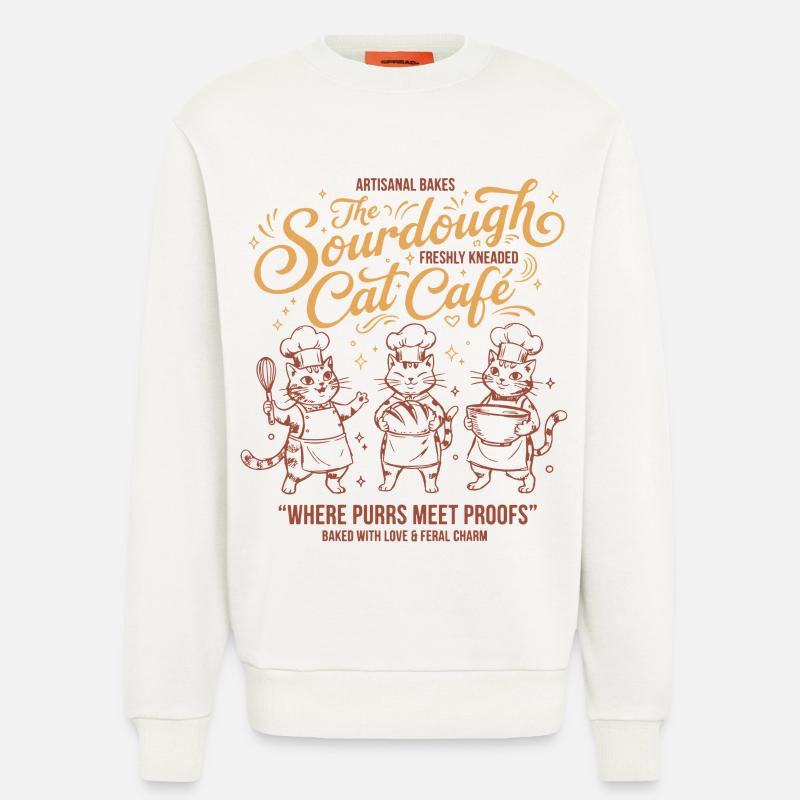 Sauerteigbrot Backbäcker Sauerteigstarter - Sweatshirt - made by SPREAD  - OFF WHITE