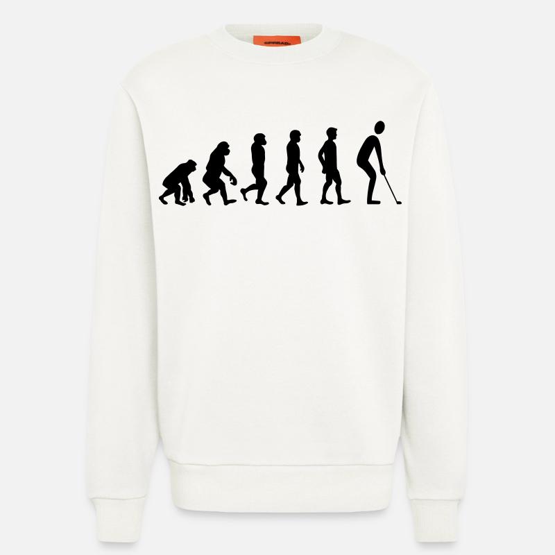 Evolution Golf - Sweatshirt - made by SPREAD  - OFF WHITE