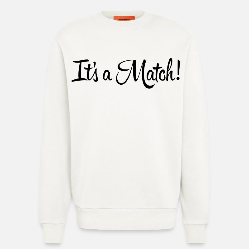 It's a Match! - Sweatshirt - made by SPREAD - OFF WHITE