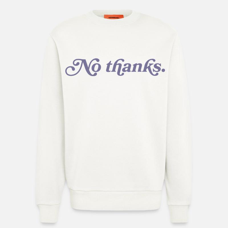 Nein, danke. - Sweatshirt - made by SPREAD  - OFF WHITE