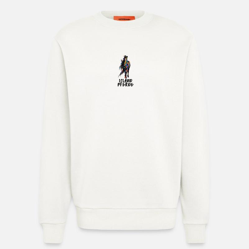 Cool Isländer Pferde Statement Islandpferde - Sweatshirt - made by SPREAD  - OFF WHITE