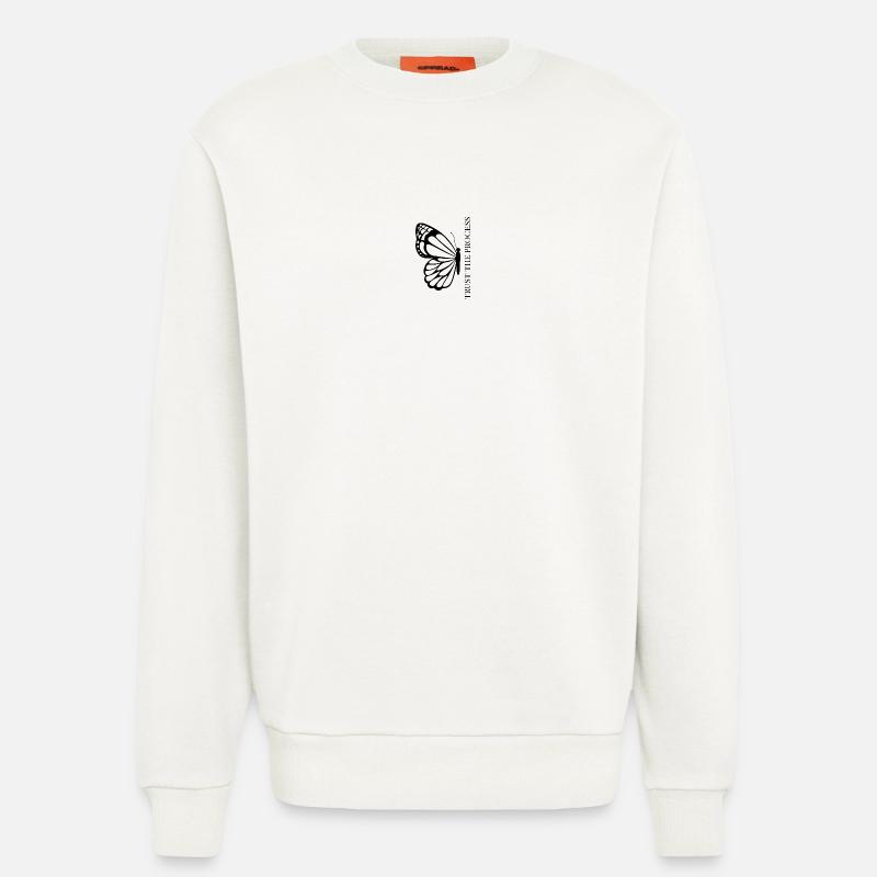 Trust the Process Butterfly Minimal Tee - Sweatshirt - made by SPREAD  - OFF WHITE
