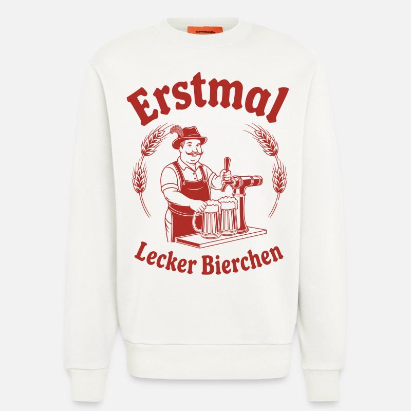 Erstmal lecker Bierchen - Sweatshirt - made by SPREAD  - OFF WHITE