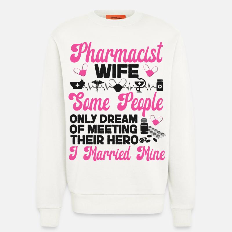 Pharmacy Tech Technician - Sweatshirt - made by SPREAD  - OFF WHITE