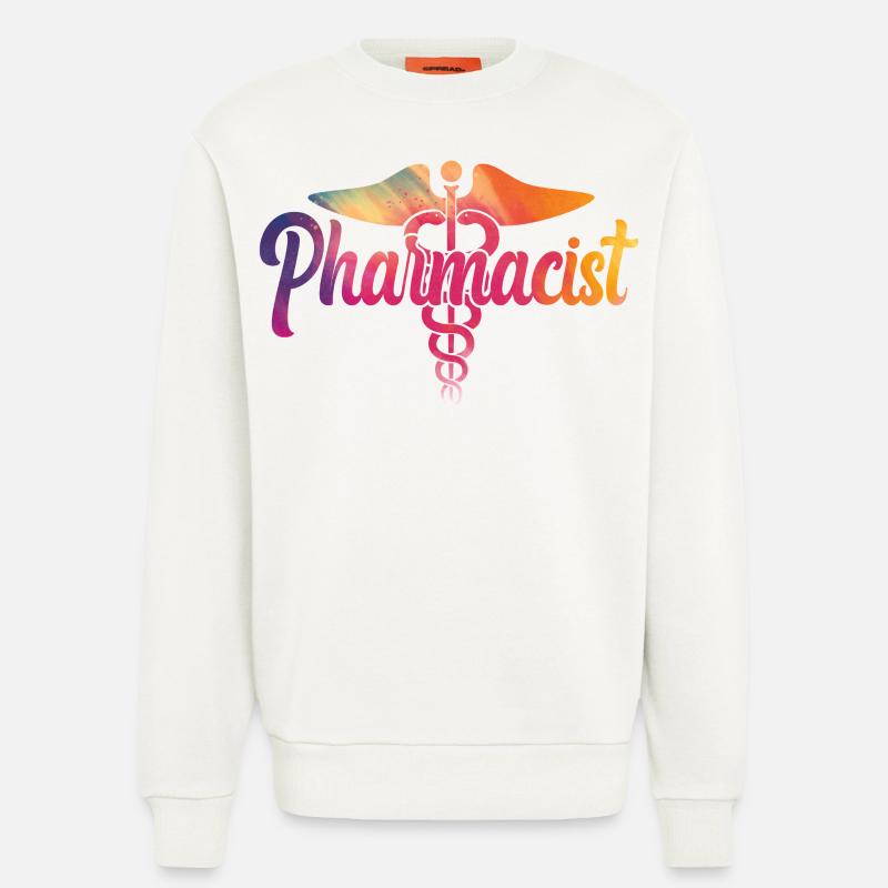 Pharmacy Tech Technician - Sweatshirt - made by SPREAD  - OFF WHITE