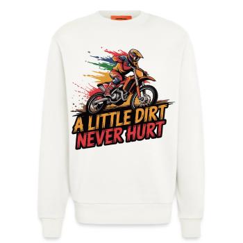 Motocross-Abenteuer beginnt Dreck gehört dazu - Sweatshirt - made by SPREAD  - OFF WHITE - Vorne