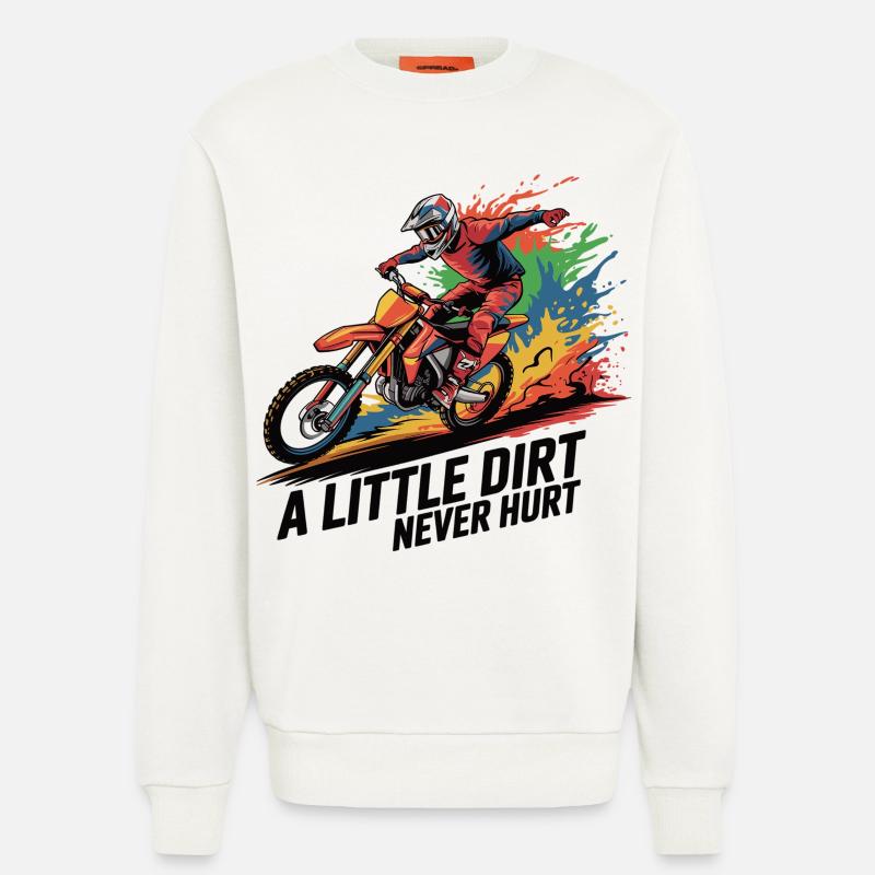 Motocross: Dreckige Leidenschaft - Sweatshirt - made by SPREAD  - OFF WHITE
