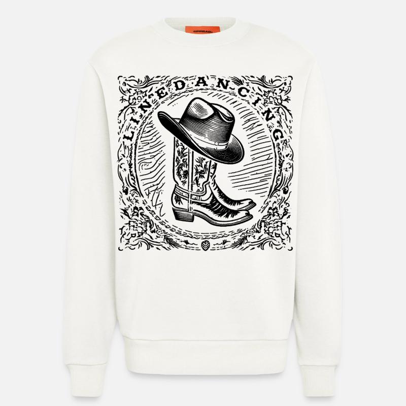Linedancing - Sweatshirt - made by SPREAD  - OFF WHITE