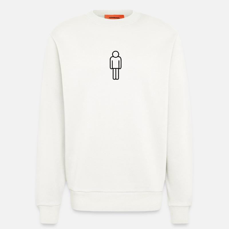 Logo-Mann - Sweatshirt - made by SPREAD  - OFF WHITE