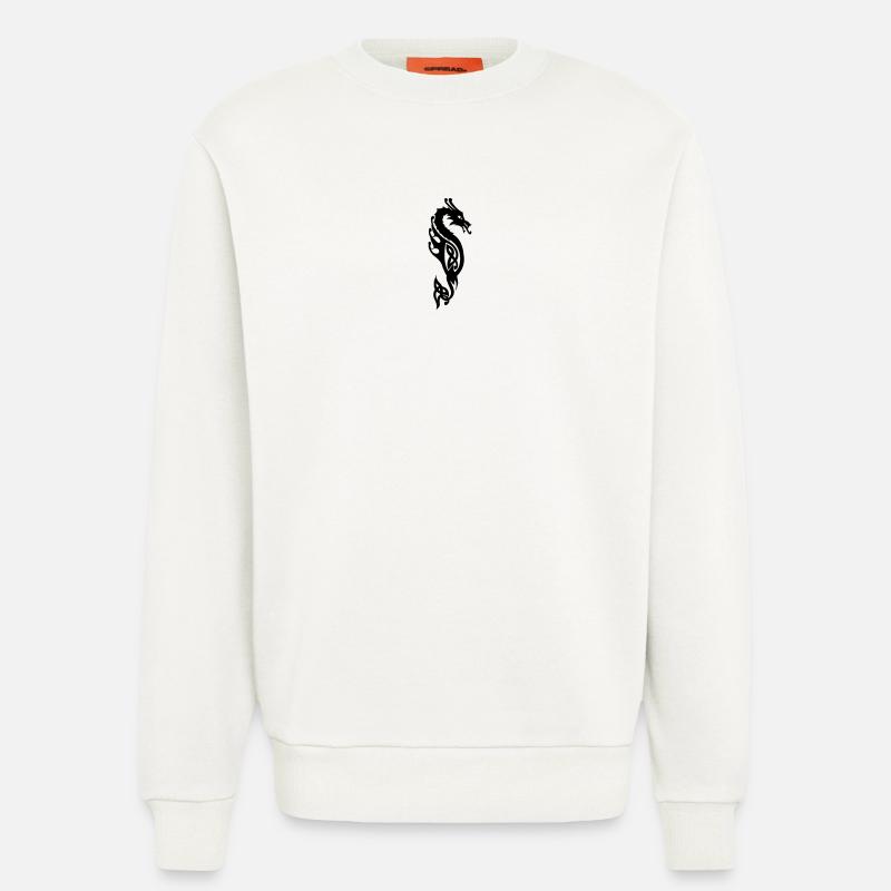 Monströse Seeschlange oder Drachenvektor - Sweatshirt - made by SPREAD  - OFF WHITE