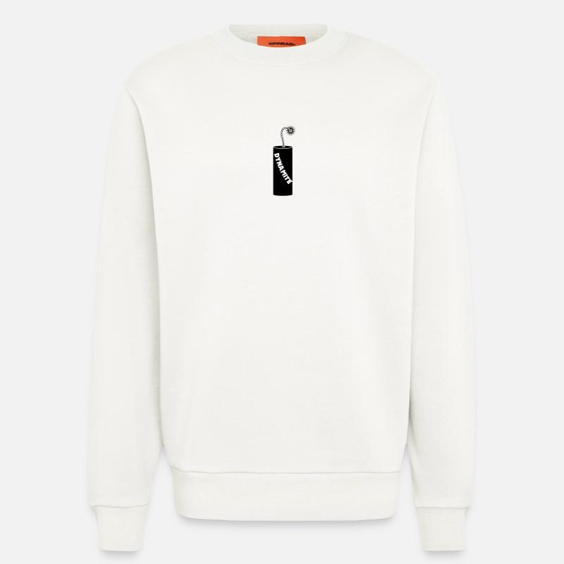 Brennende Dynamitstange - Sweatshirt - made by SPREAD  - OFF WHITE