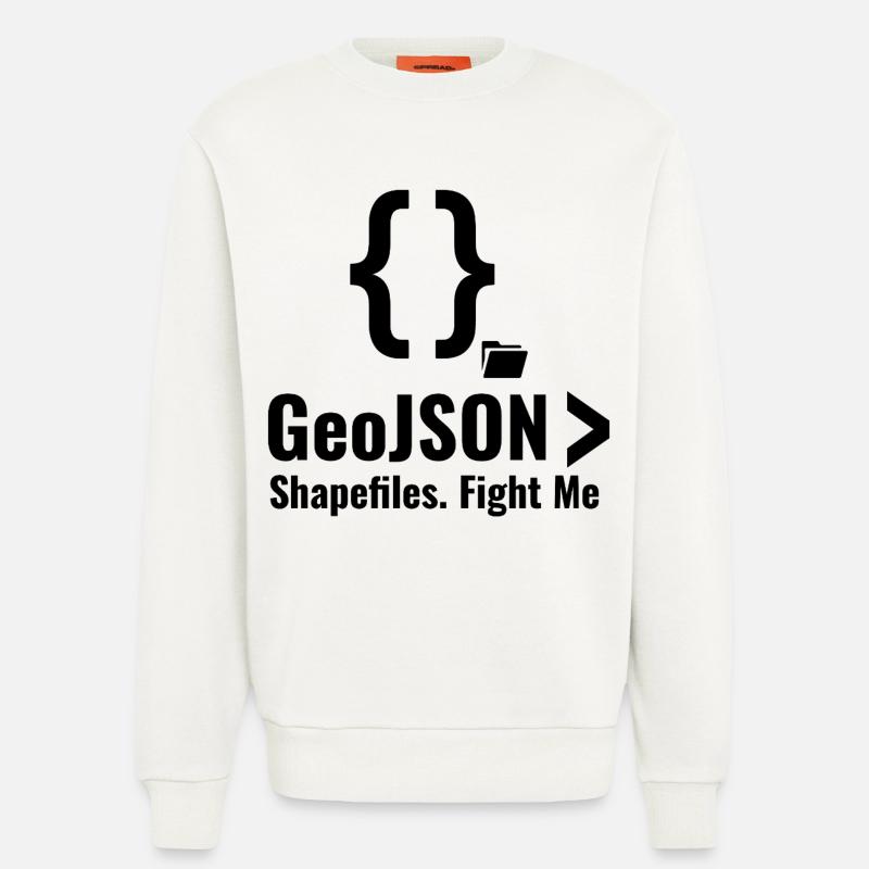 Debatte über GeoJSON-Shapefiles GIS-Datenformat - Sweatshirt - made by SPREAD  - OFF WHITE