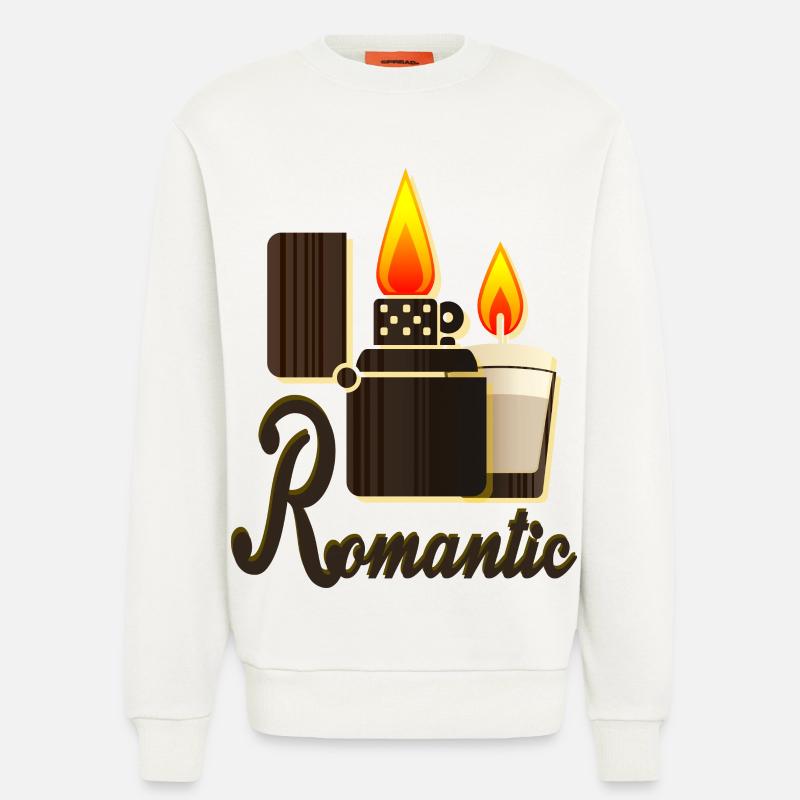Candlelight Romance - Sweatshirt - made by SPREAD  - OFF WHITE
