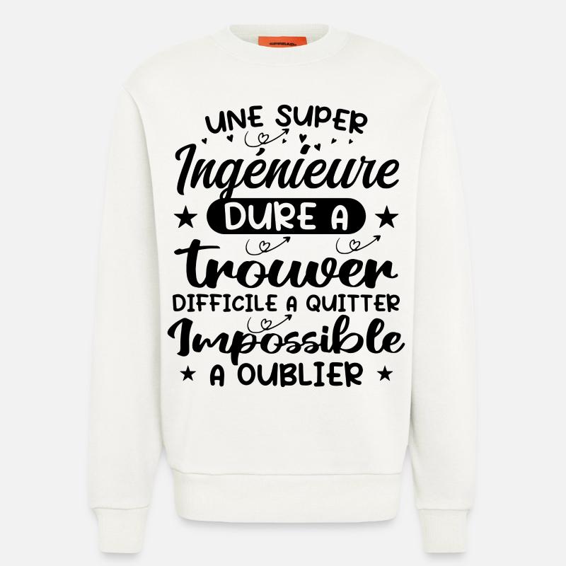 A Super Engineer - Engineer Gift - Sweatshirt - made by SPREAD  - OFF WHITE