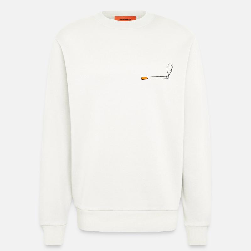 Zigarette - Sweatshirt - made by SPREAD - OFF WHITE