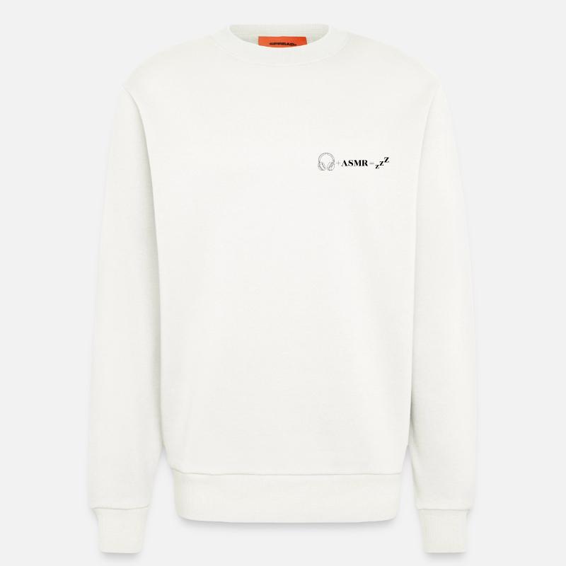 ASMR Sleep Math: 🎧 + ASMR = Zzz - Sweatshirt - made by SPREAD  - OFF WHITE