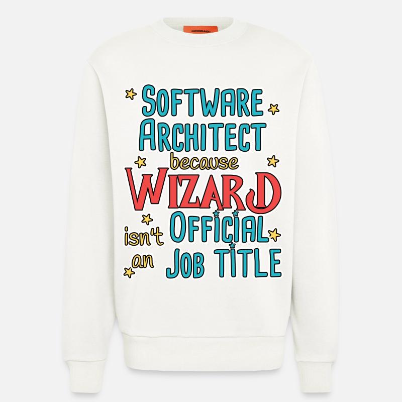 Software Architect Wizard Software Architecture - Sweat bio décontracté fabriqué en UE - OFF WHITE