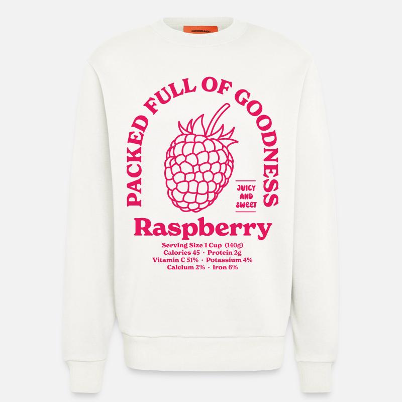 Raspberry Nutritional - Sweatshirt - made by SPREAD  - OFF WHITE