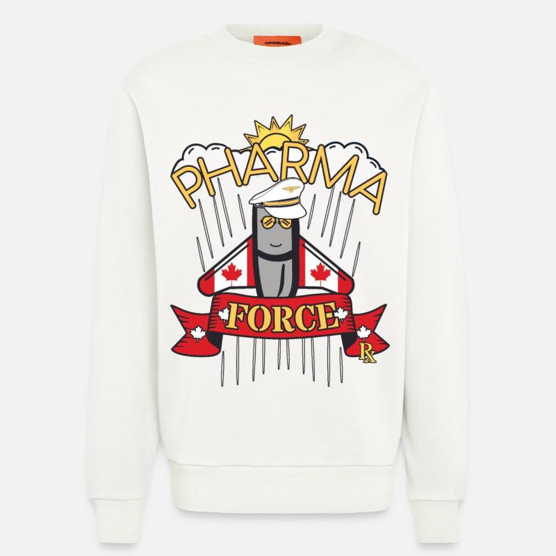 Pharmacy Canada Pharma Force - Sweatshirt - made by SPREAD  - OFF WHITE
