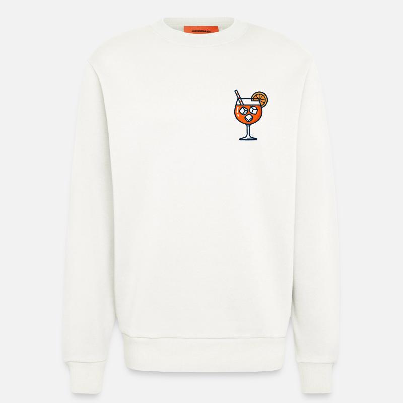 Party Spritz Glas Geschenkidee - Sweatshirt - made by SPREAD  - OFF WHITE