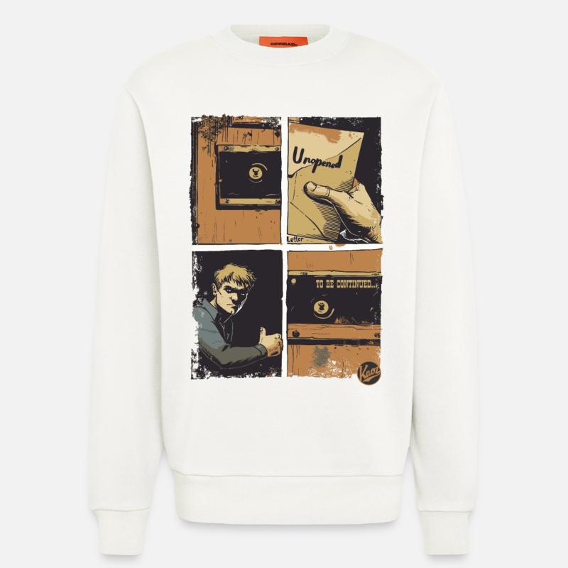 Der Brief: Ein Comic - Sweatshirt - made by SPREAD  - OFF WHITE