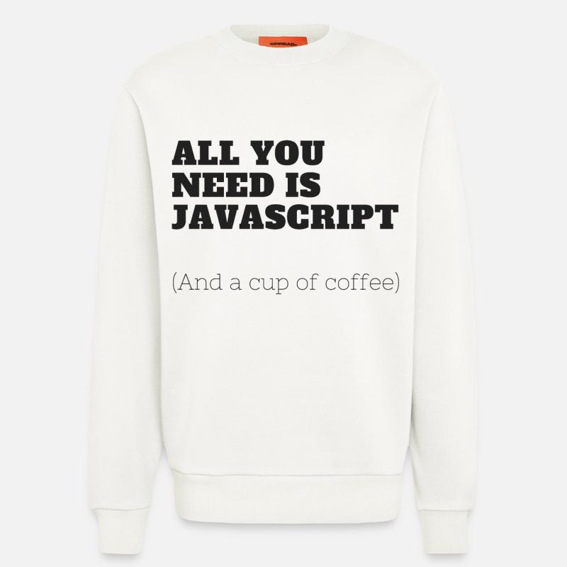 All you need is JavaScript - Sweatshirt - made by SPREAD  - OFF WHITE