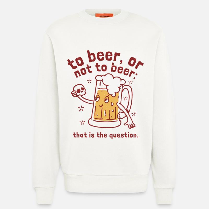 Bier oder nicht Bier - Sweatshirt - made by SPREAD  - OFF WHITE