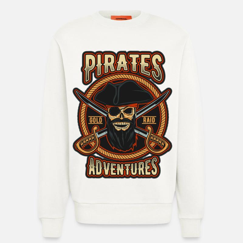Pirate Gold Raid-Patch - Sweatshirt - made by SPREAD  - OFF WHITE