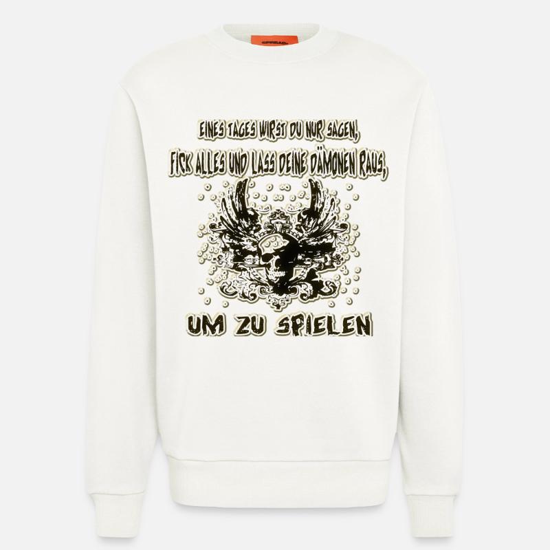 Dämon raus lassen - Sweatshirt - made by SPREAD - OFF WHITE