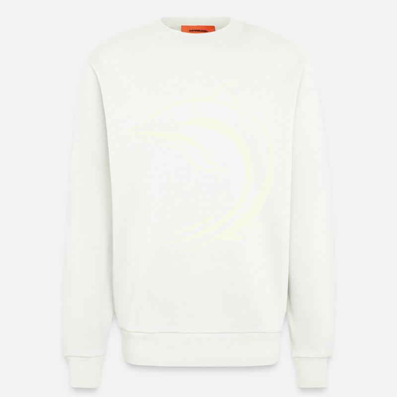 Minimal Delfin - Sweatshirt - made by SPREAD  - OFF WHITE