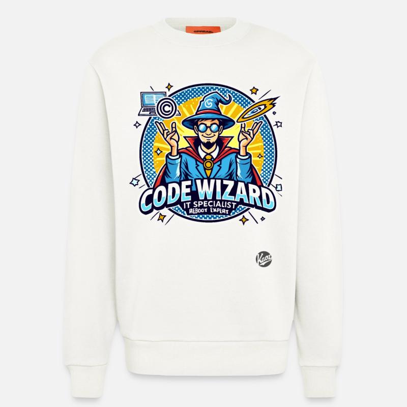 Code-Zauberer Neustart-Spezialist IT-Experte - Sweatshirt - made by SPREAD - OFF WHITE