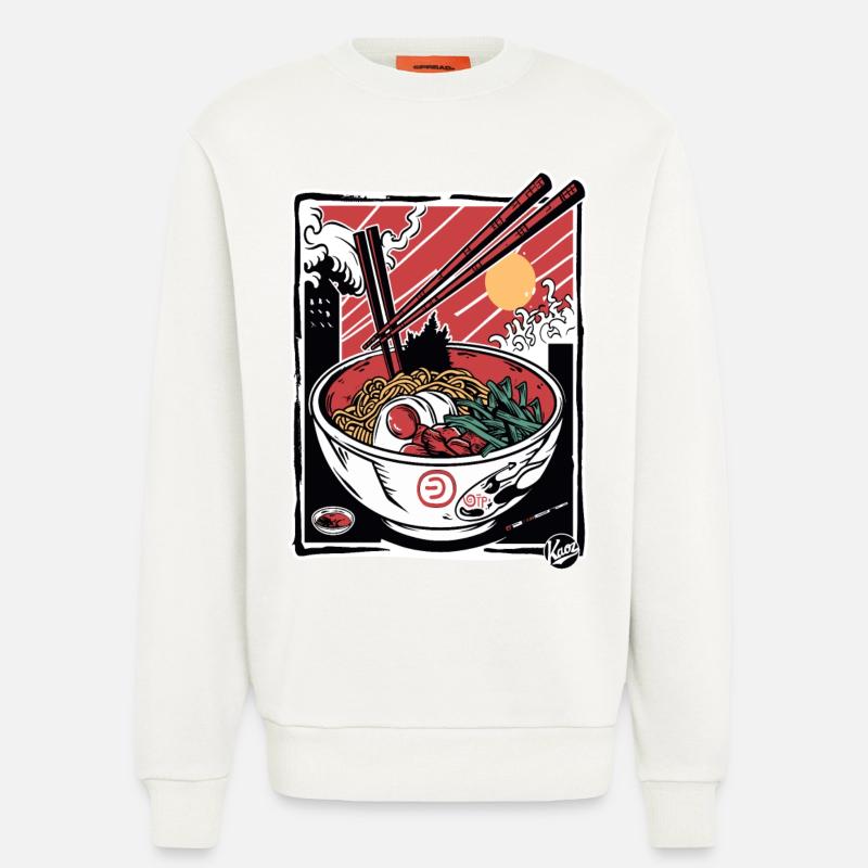 Angriff der Ramen-Stäbchen - Sweatshirt - made by SPREAD  - OFF WHITE