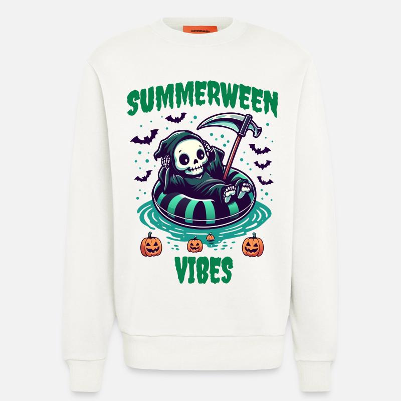 Summerween Vibes mit Sensenmann - Sweatshirt - made by SPREAD  - OFF WHITE