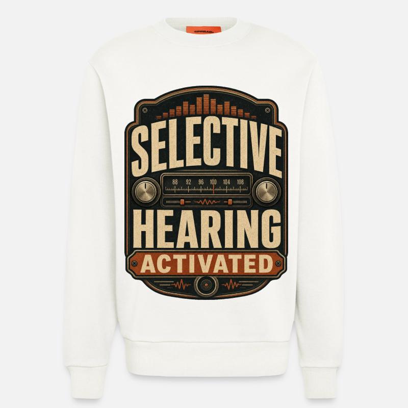 Activation de l’audition sélective - Sweat bio décontracté fabriqué en UE - OFF WHITE