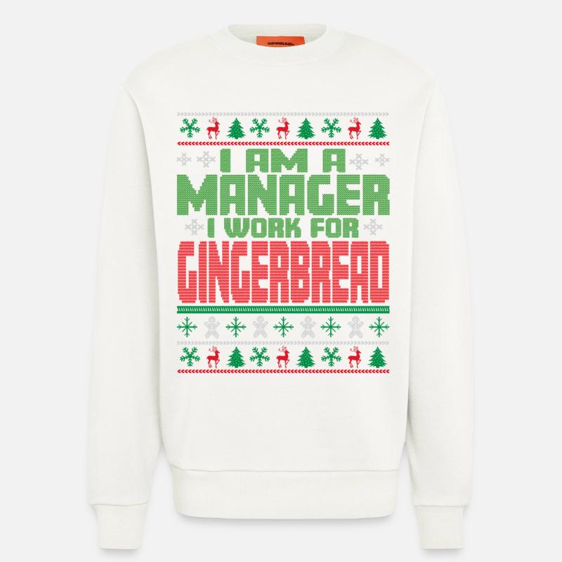 Manager Weihnachten Spruch - Sweatshirt - made by SPREAD  - OFF WHITE