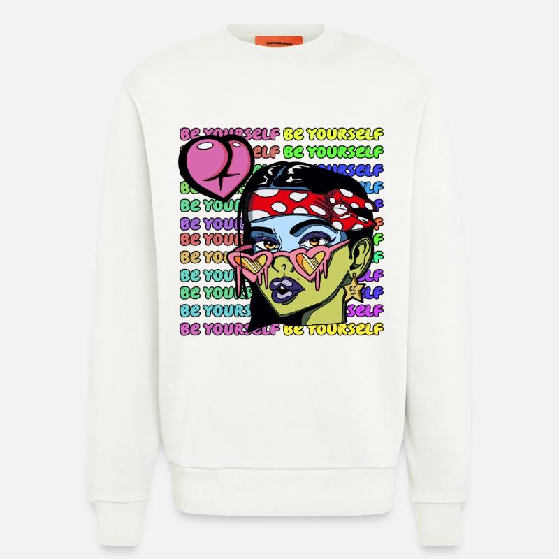 Seien Sie Sie selbst - Sweatshirt - made by SPREAD - OFF WHITE