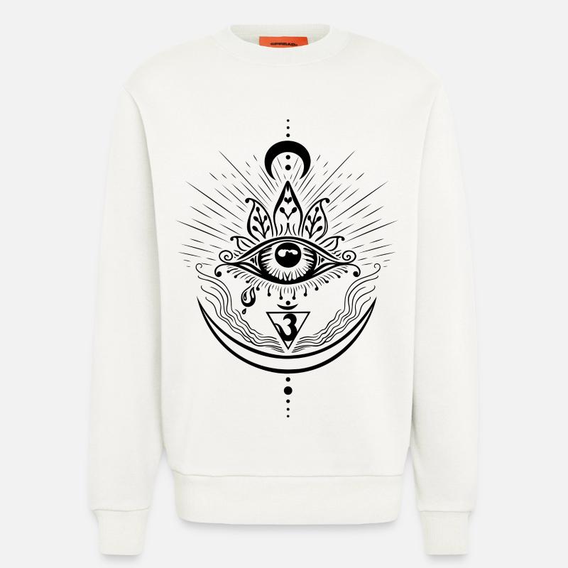 Third Eye Chakra Symbol Third Eye - Sweatshirt - made by SPREAD  - OFF WHITE