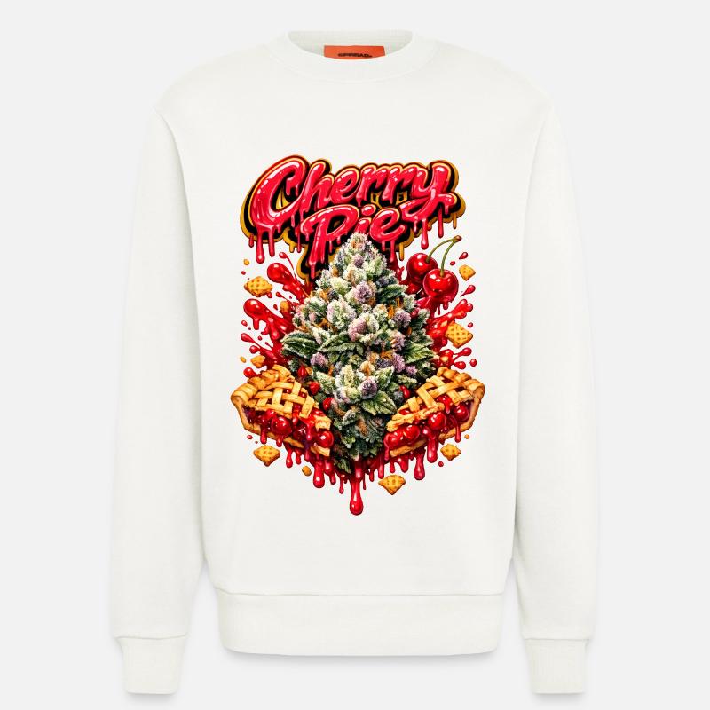 Cherry Pie Graffiti Print - Sweatshirt - made by SPREAD  - OFF WHITE