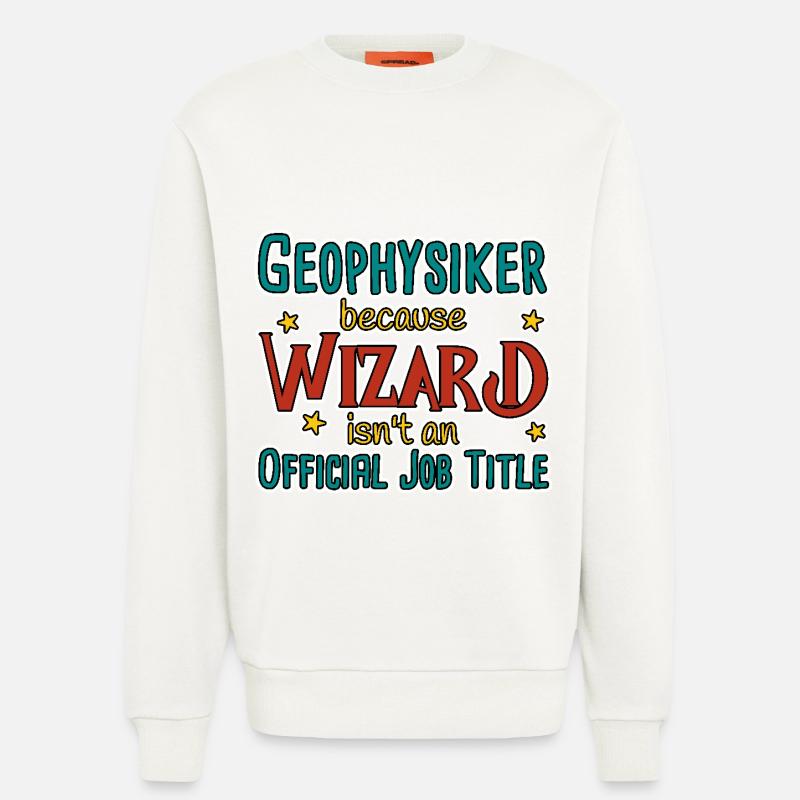 Geophysicist Wizard Geophysics - Sweatshirt - made by SPREAD  - OFF WHITE