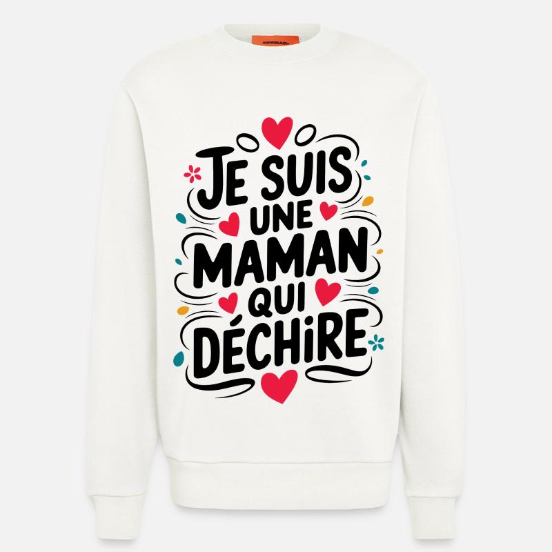 Ich bin eine Killer-Mutter - Sweatshirt - made by SPREAD  - OFF WHITE