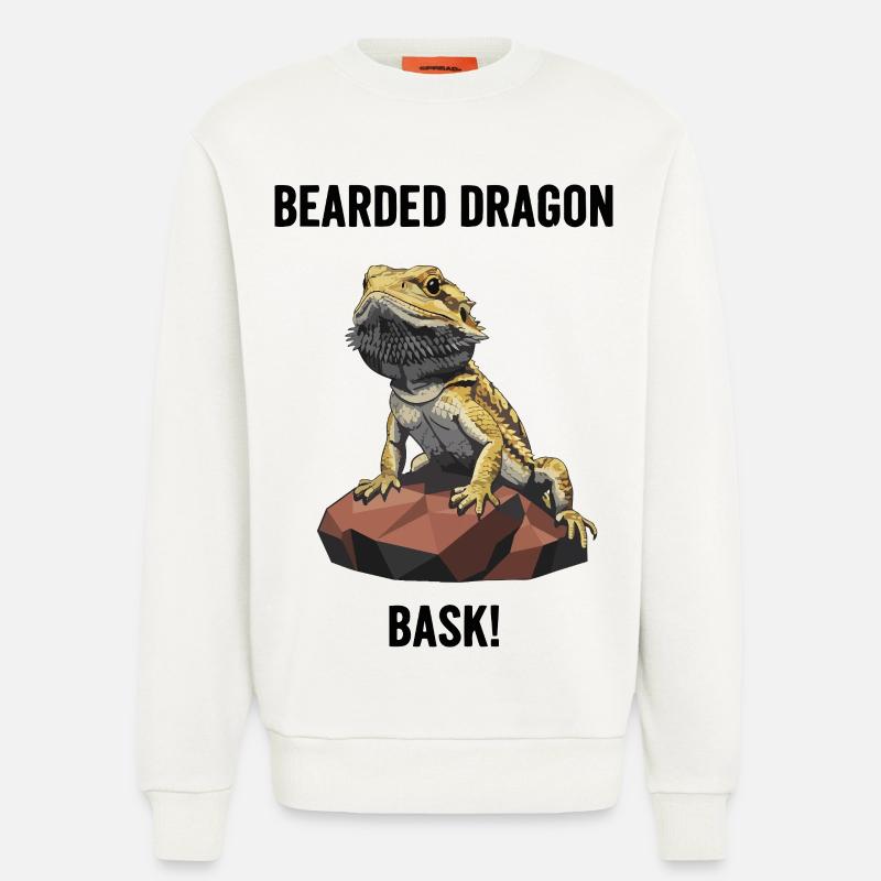 Agame Bearded Lizard Bask Bearded Dragon - Sweatshirt - made by SPREAD - OFF WHITE