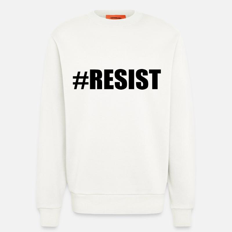 Resist - Sweatshirt - made by SPREAD  - OFF WHITE