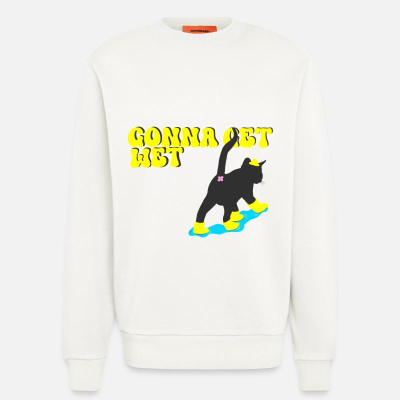 Let's get wet - Sweatshirt - made by SPREAD  - OFF WHITE