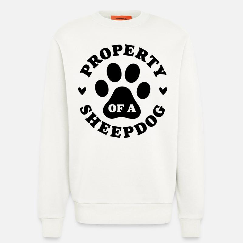 Eigentum eines Schäferhundes - Sweatshirt - made by SPREAD  - OFF WHITE