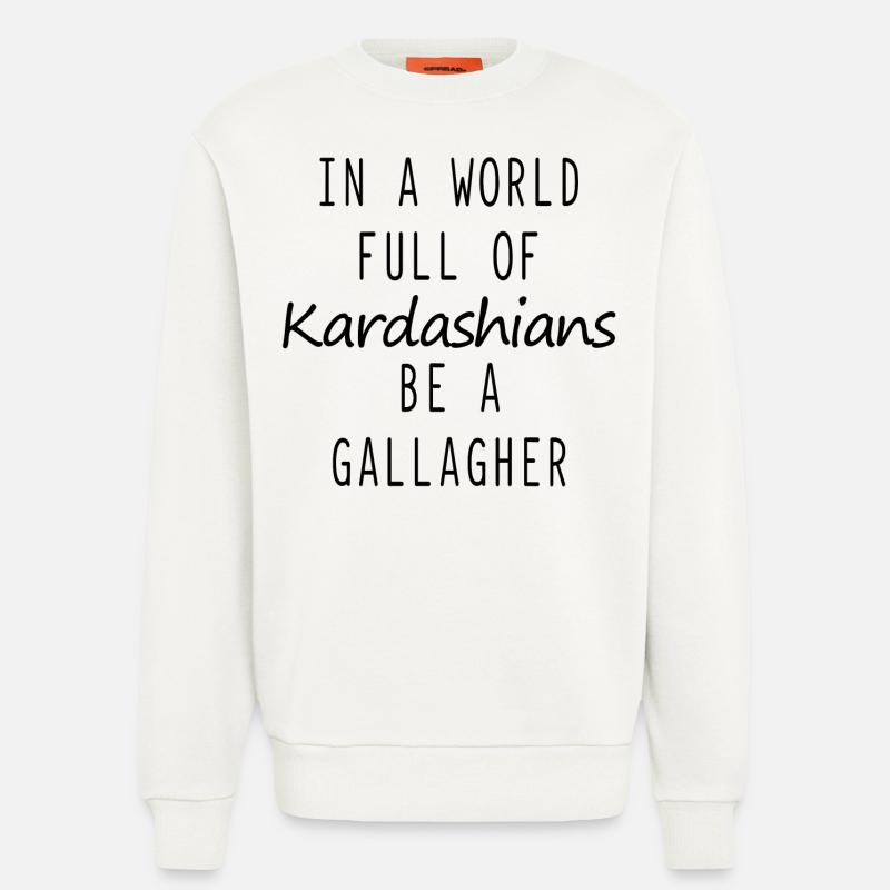 Sei ein Gallagher-Zitat - Sweatshirt - made by SPREAD  - OFF WHITE
