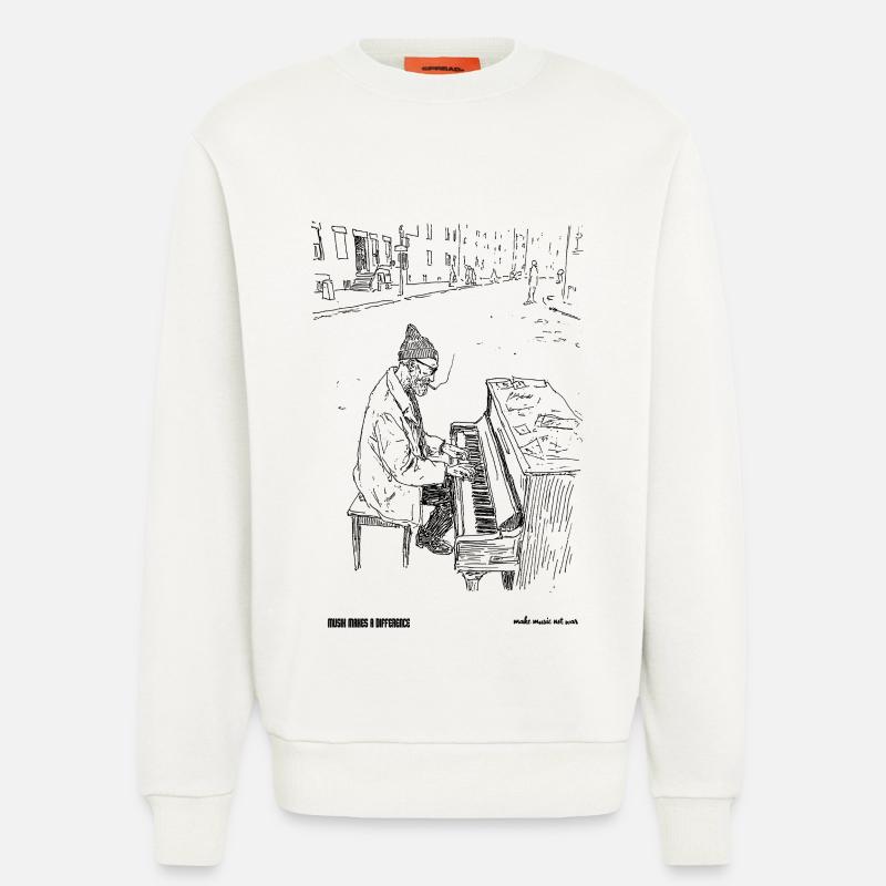  differnce - Sweatshirt - made by SPREAD  - OFF WHITE