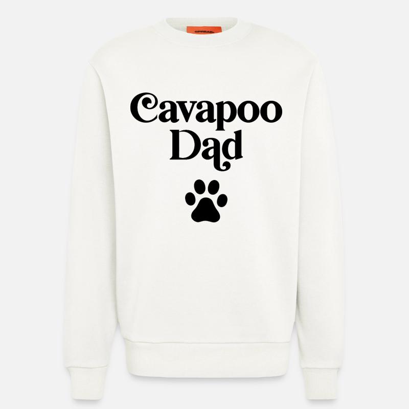 Cavapoo Dad - Sweatshirt - made by SPREAD  - OFF WHITE
