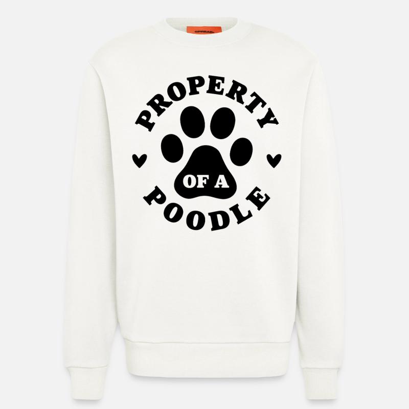 Eigentum eines Pudels - Sweatshirt - made by SPREAD  - OFF WHITE